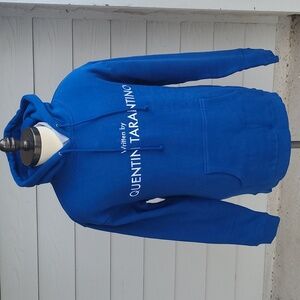 PLEASURES x True Romance Quentin Tarantino Blue Sz M‎ Mens Hoodie Sweater